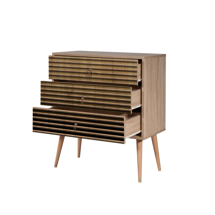 Hanah Home Cómoda Trio - 220 Roble Sonoma